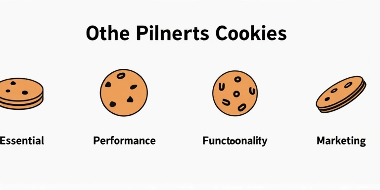 Different types of cookies used on websites